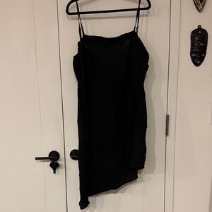 Eloquii Black Asymmetrical Dress